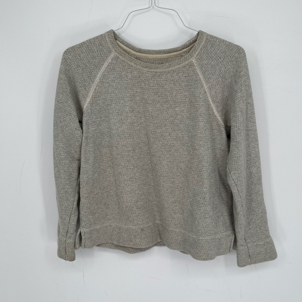 Aerie Women's Gray Raglan Sleeve French Terry Sweatshirt Size Medium